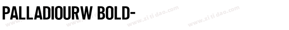PalladioURW Bold字体转换